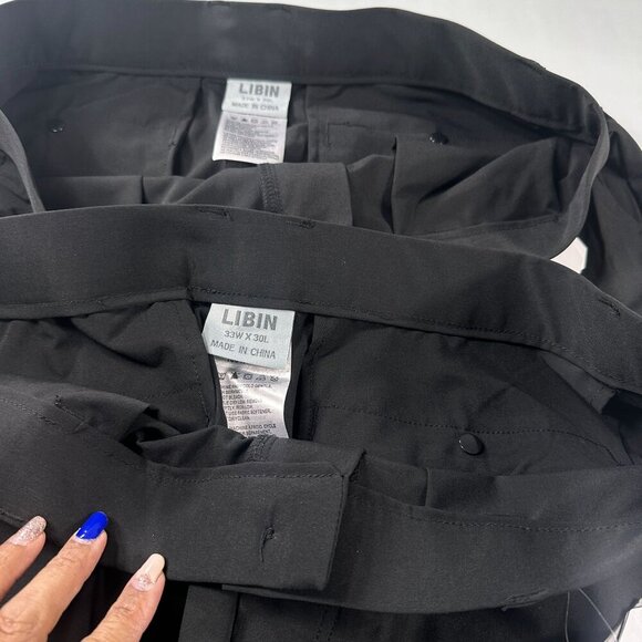 Libin Golf Pants Mens Stretch Dress Athletic Work Lightweight Waterproof UPF 50+ - Picture 8 of 16